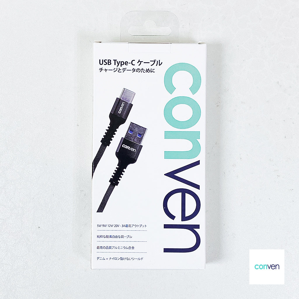 USB to Type-C Denim+Nylon Non Tearable Cable (Gen 2)